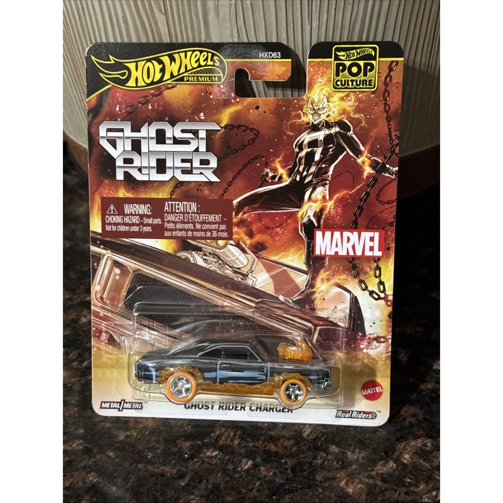 2025 Hot Wheels Premium Pop Culture Marvel Ghost Rider Charger 1:64 Diecast Car
